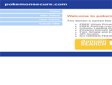 Tablet Screenshot of pokemonsecure.com